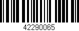 Código de barras (EAN, GTIN, SKU, ISBN): '42290065'
