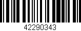 Código de barras (EAN, GTIN, SKU, ISBN): '42290343'