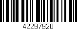 Código de barras (EAN, GTIN, SKU, ISBN): '42297920'