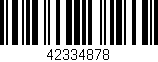Código de barras (EAN, GTIN, SKU, ISBN): '42334878'