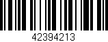 Código de barras (EAN, GTIN, SKU, ISBN): '42394213'
