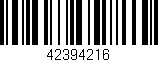 Código de barras (EAN, GTIN, SKU, ISBN): '42394216'
