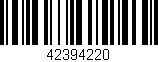 Código de barras (EAN, GTIN, SKU, ISBN): '42394220'