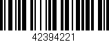 Código de barras (EAN, GTIN, SKU, ISBN): '42394221'
