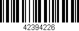 Código de barras (EAN, GTIN, SKU, ISBN): '42394226'