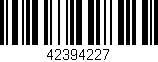 Código de barras (EAN, GTIN, SKU, ISBN): '42394227'