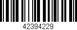 Código de barras (EAN, GTIN, SKU, ISBN): '42394229'