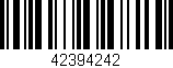 Código de barras (EAN, GTIN, SKU, ISBN): '42394242'