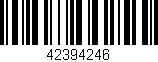 Código de barras (EAN, GTIN, SKU, ISBN): '42394246'