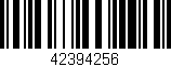 Código de barras (EAN, GTIN, SKU, ISBN): '42394256'
