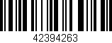 Código de barras (EAN, GTIN, SKU, ISBN): '42394263'