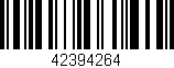 Código de barras (EAN, GTIN, SKU, ISBN): '42394264'