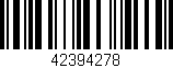 Código de barras (EAN, GTIN, SKU, ISBN): '42394278'