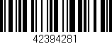 Código de barras (EAN, GTIN, SKU, ISBN): '42394281'