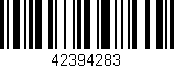 Código de barras (EAN, GTIN, SKU, ISBN): '42394283'