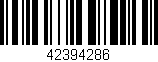 Código de barras (EAN, GTIN, SKU, ISBN): '42394286'