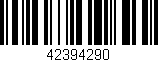 Código de barras (EAN, GTIN, SKU, ISBN): '42394290'