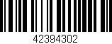 Código de barras (EAN, GTIN, SKU, ISBN): '42394302'