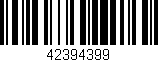 Código de barras (EAN, GTIN, SKU, ISBN): '42394399'