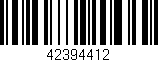 Código de barras (EAN, GTIN, SKU, ISBN): '42394412'