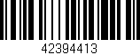 Código de barras (EAN, GTIN, SKU, ISBN): '42394413'