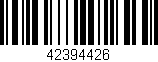 Código de barras (EAN, GTIN, SKU, ISBN): '42394426'