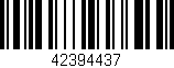 Código de barras (EAN, GTIN, SKU, ISBN): '42394437'