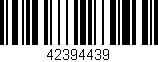 Código de barras (EAN, GTIN, SKU, ISBN): '42394439'