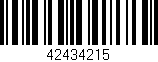 Código de barras (EAN, GTIN, SKU, ISBN): '42434215'