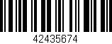 Código de barras (EAN, GTIN, SKU, ISBN): '42435674'