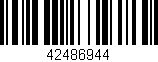 Código de barras (EAN, GTIN, SKU, ISBN): '42486944'