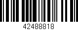 Código de barras (EAN, GTIN, SKU, ISBN): '42488818'