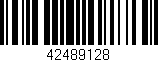Código de barras (EAN, GTIN, SKU, ISBN): '42489128'