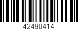Código de barras (EAN, GTIN, SKU, ISBN): '42490414'