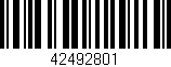Código de barras (EAN, GTIN, SKU, ISBN): '42492801'