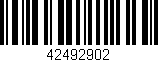 Código de barras (EAN, GTIN, SKU, ISBN): '42492902'