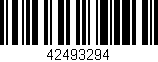 Código de barras (EAN, GTIN, SKU, ISBN): '42493294'