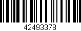 Código de barras (EAN, GTIN, SKU, ISBN): '42493378'