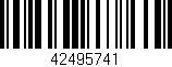 Código de barras (EAN, GTIN, SKU, ISBN): '42495741'