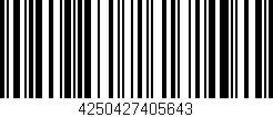 Código de barras (EAN, GTIN, SKU, ISBN): '4250427405643'
