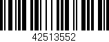 Código de barras (EAN, GTIN, SKU, ISBN): '42513552'