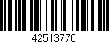 Código de barras (EAN, GTIN, SKU, ISBN): '42513770'