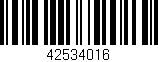 Código de barras (EAN, GTIN, SKU, ISBN): '42534016'