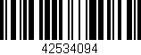 Código de barras (EAN, GTIN, SKU, ISBN): '42534094'