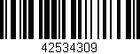 Código de barras (EAN, GTIN, SKU, ISBN): '42534309'