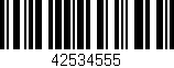 Código de barras (EAN, GTIN, SKU, ISBN): '42534555'