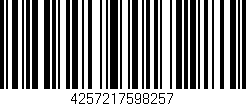 Código de barras (EAN, GTIN, SKU, ISBN): '4257217598257'