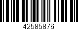 Código de barras (EAN, GTIN, SKU, ISBN): '42585876'