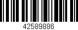Código de barras (EAN, GTIN, SKU, ISBN): '42589886'