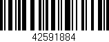 Código de barras (EAN, GTIN, SKU, ISBN): '42591884'